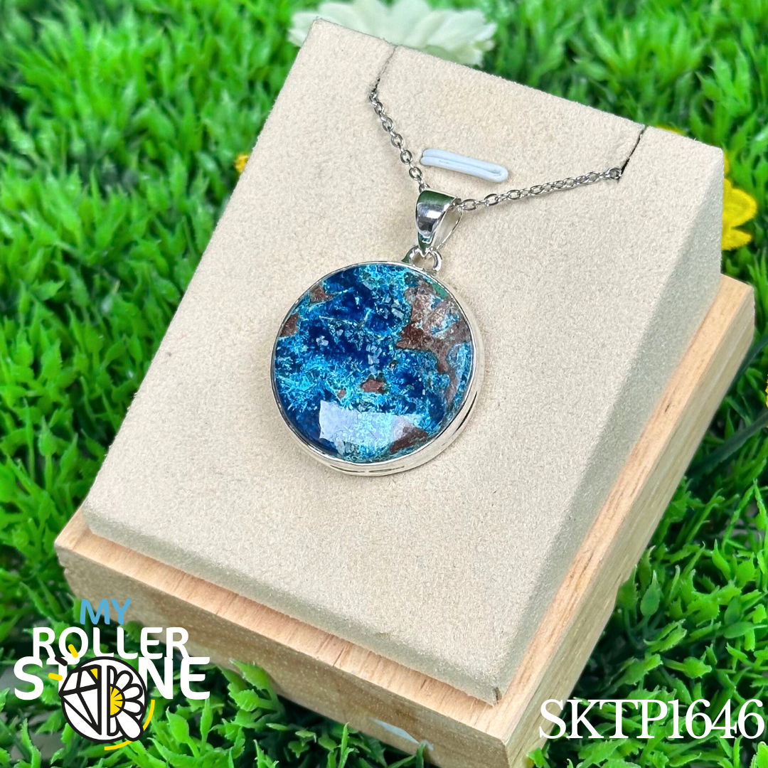 Pendentif en argent Shattuckite