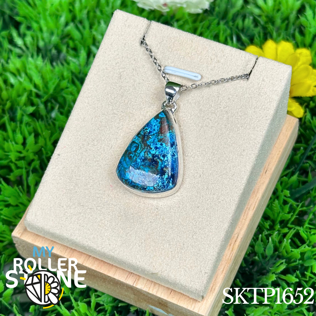 Pendentif en argent Shattuckite