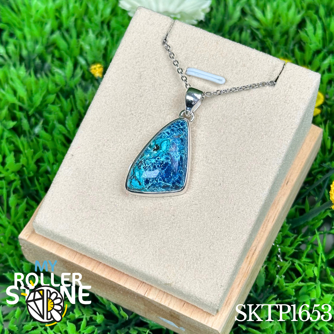 Pendentif en argent Shattuckite