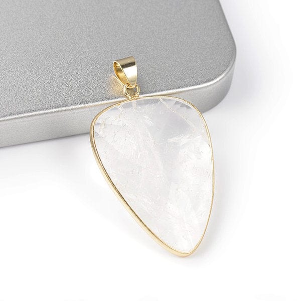 Pendentif Triangle Cristal de Roche