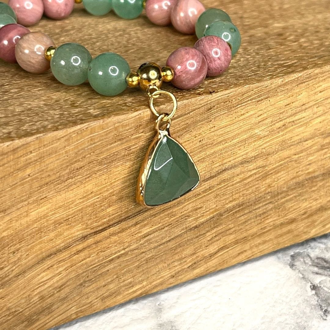 pendentif pierre triangle