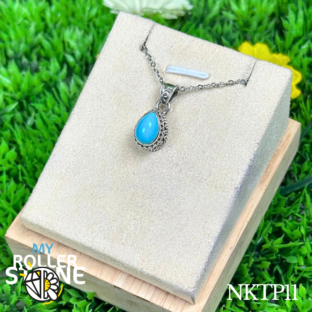 Pendentif argent en Turquoise kingman