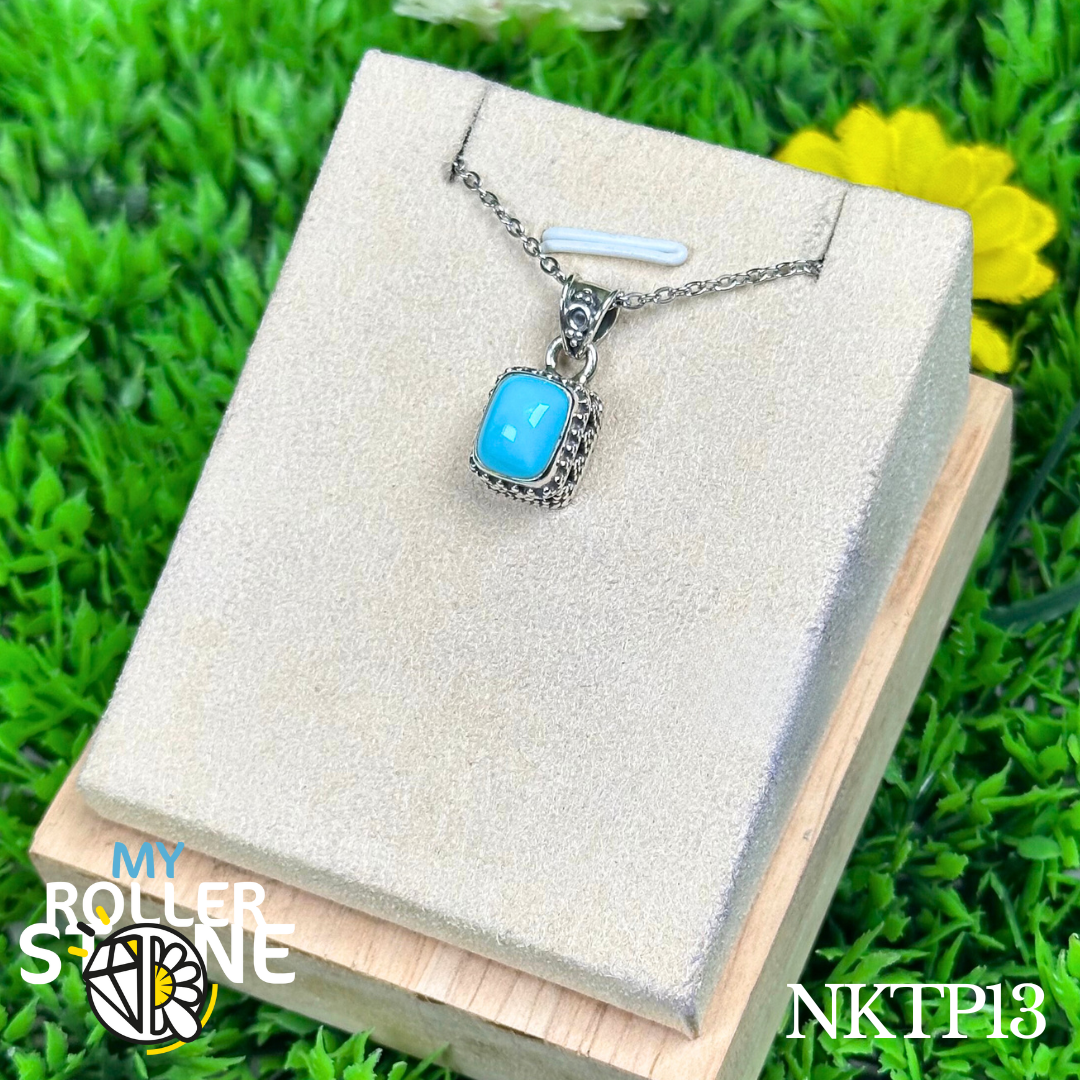 Pendentif argent en Turquoise kingman