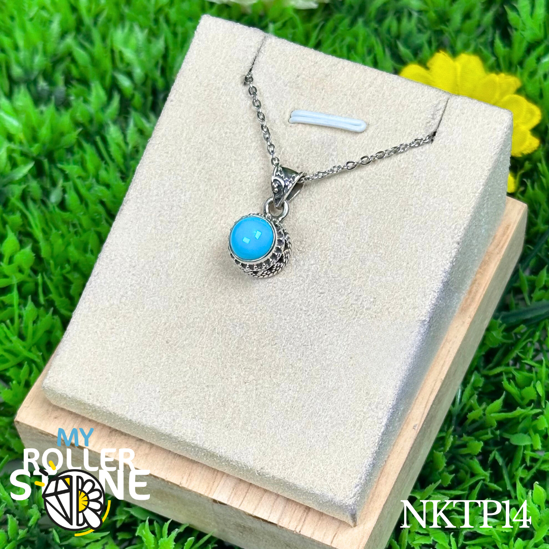 Pendentif argent en Turquoise kingman