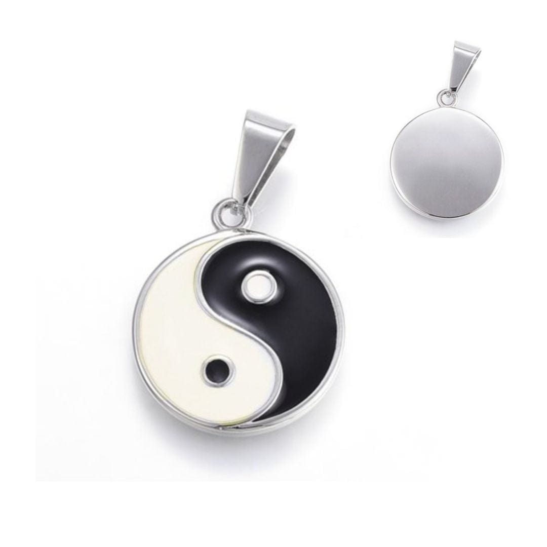 Pendentif yin yang - Perles