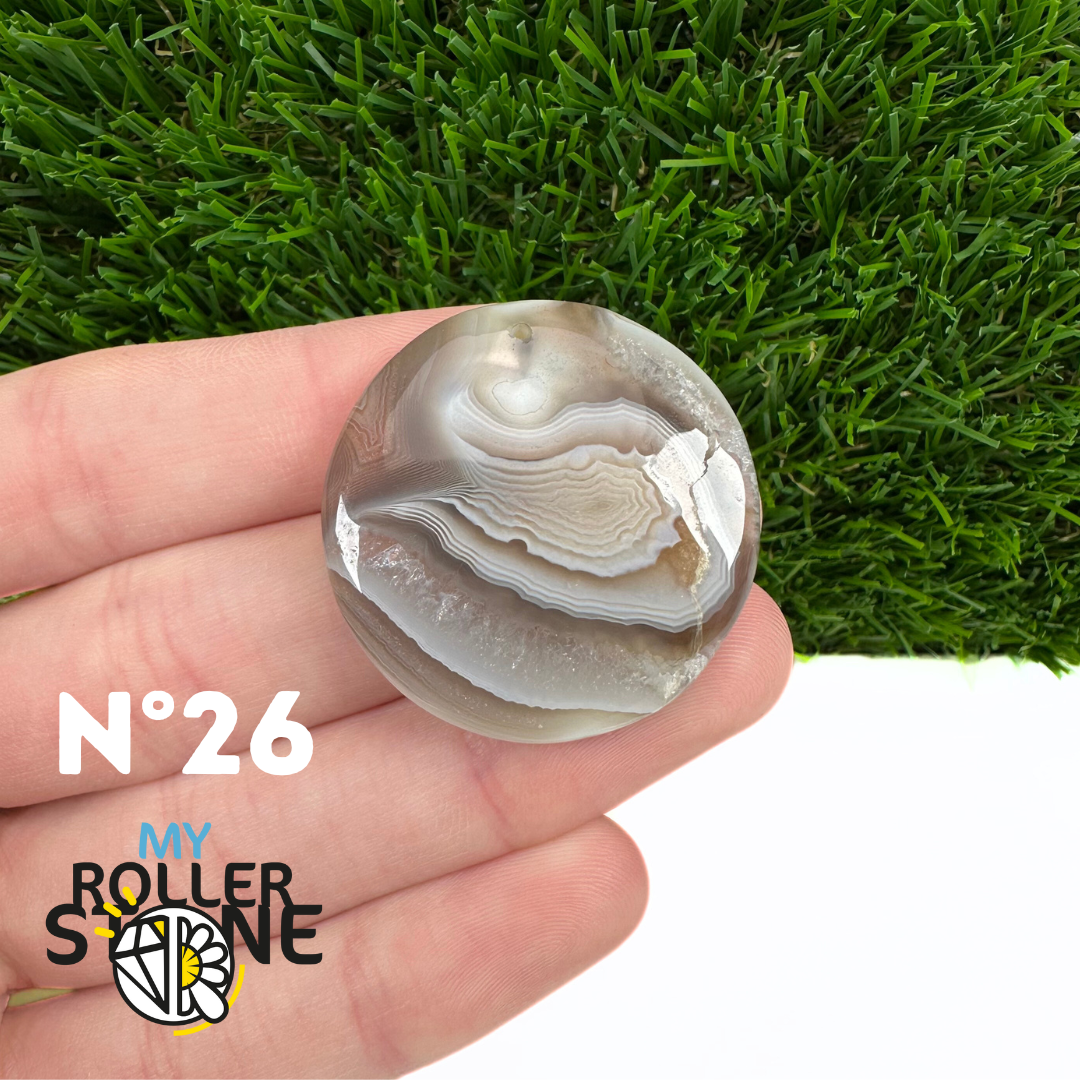 Pendentif Agate du Botswana 5A percé