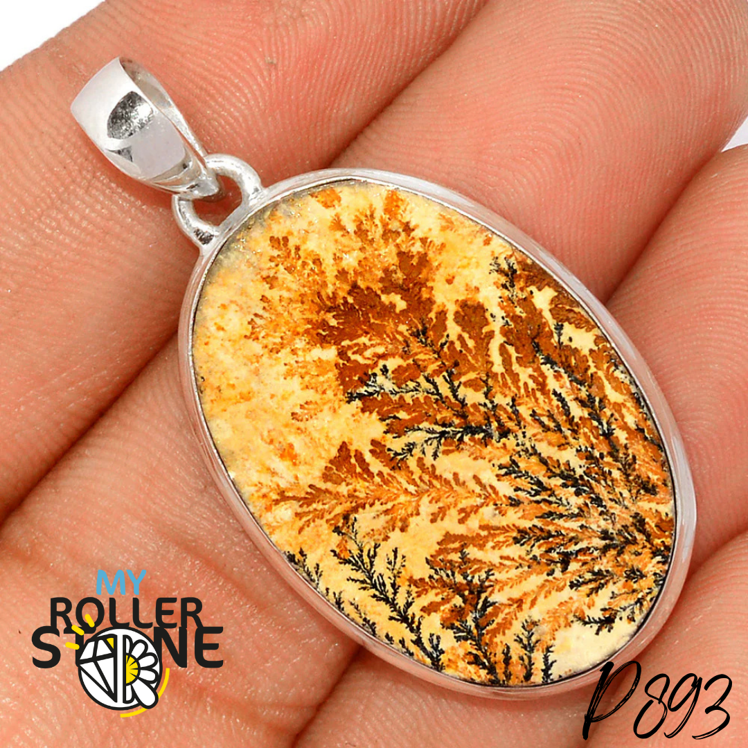 Pendentifs Argent Jaspe Psilomélane Dentrite P893 - Bagues