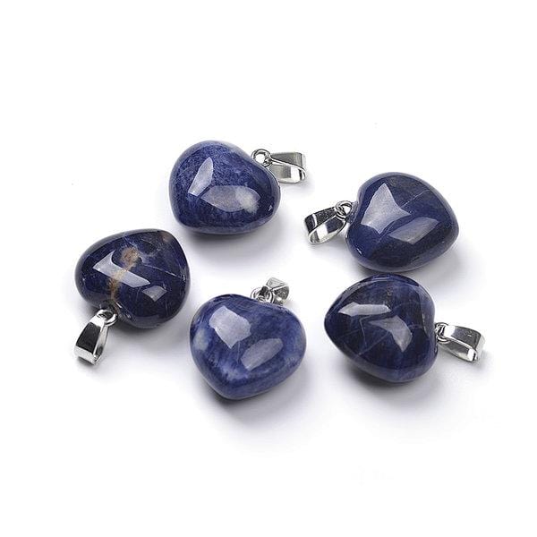 pendentif coeur sodalite