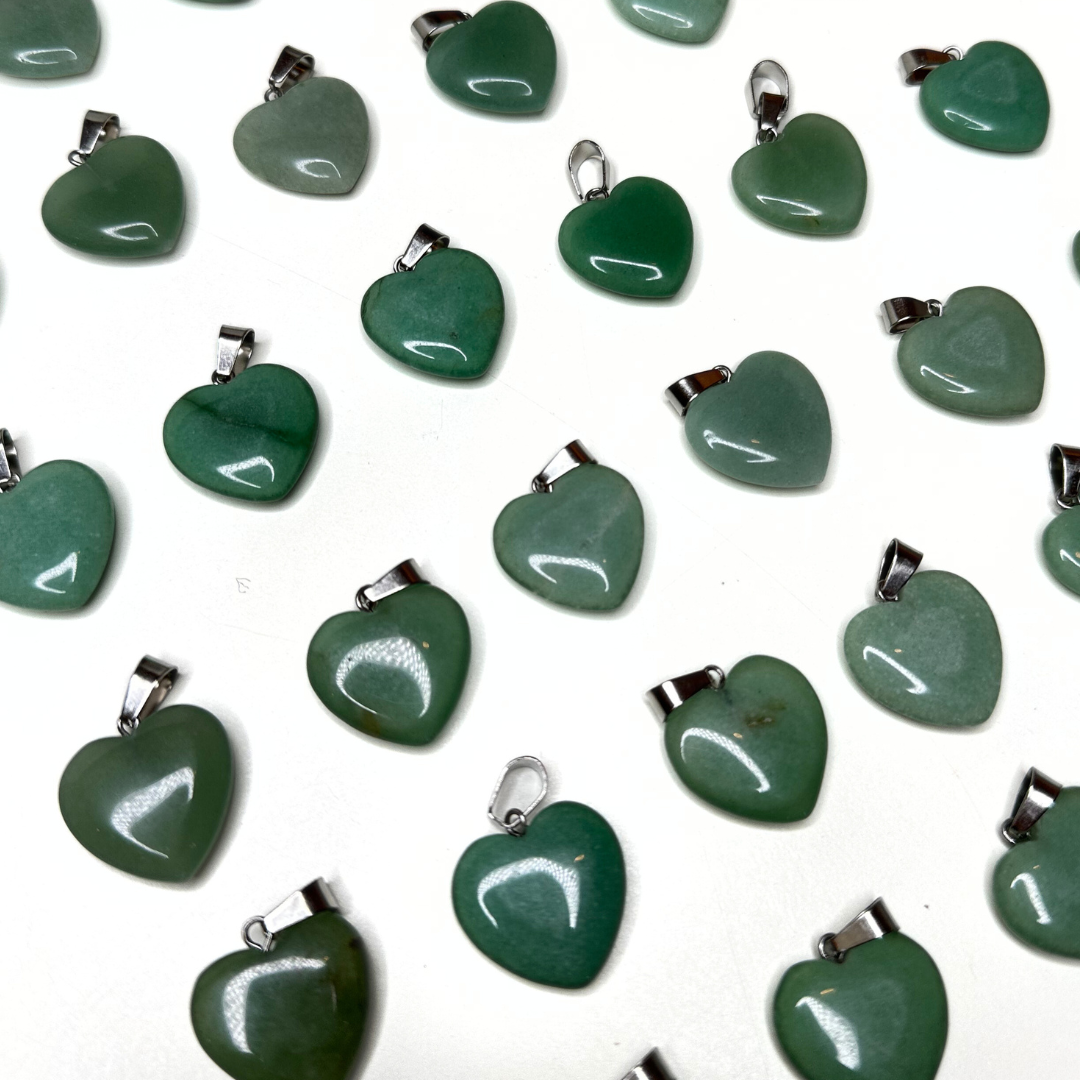 Pendentifs coeur plat (10 variantes) - Breloques et pendentifs