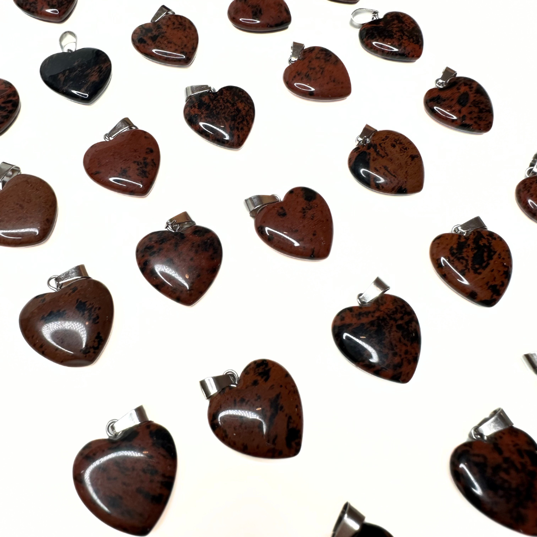 Pendentifs coeur plat (10 variantes) - Breloques et pendentifs
