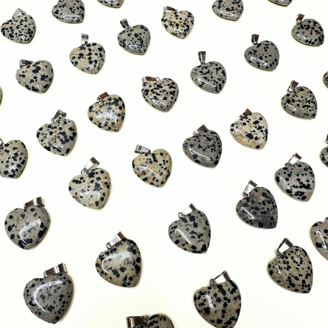 Pendentifs coeur plat (10 variantes) - Breloques et pendentifs