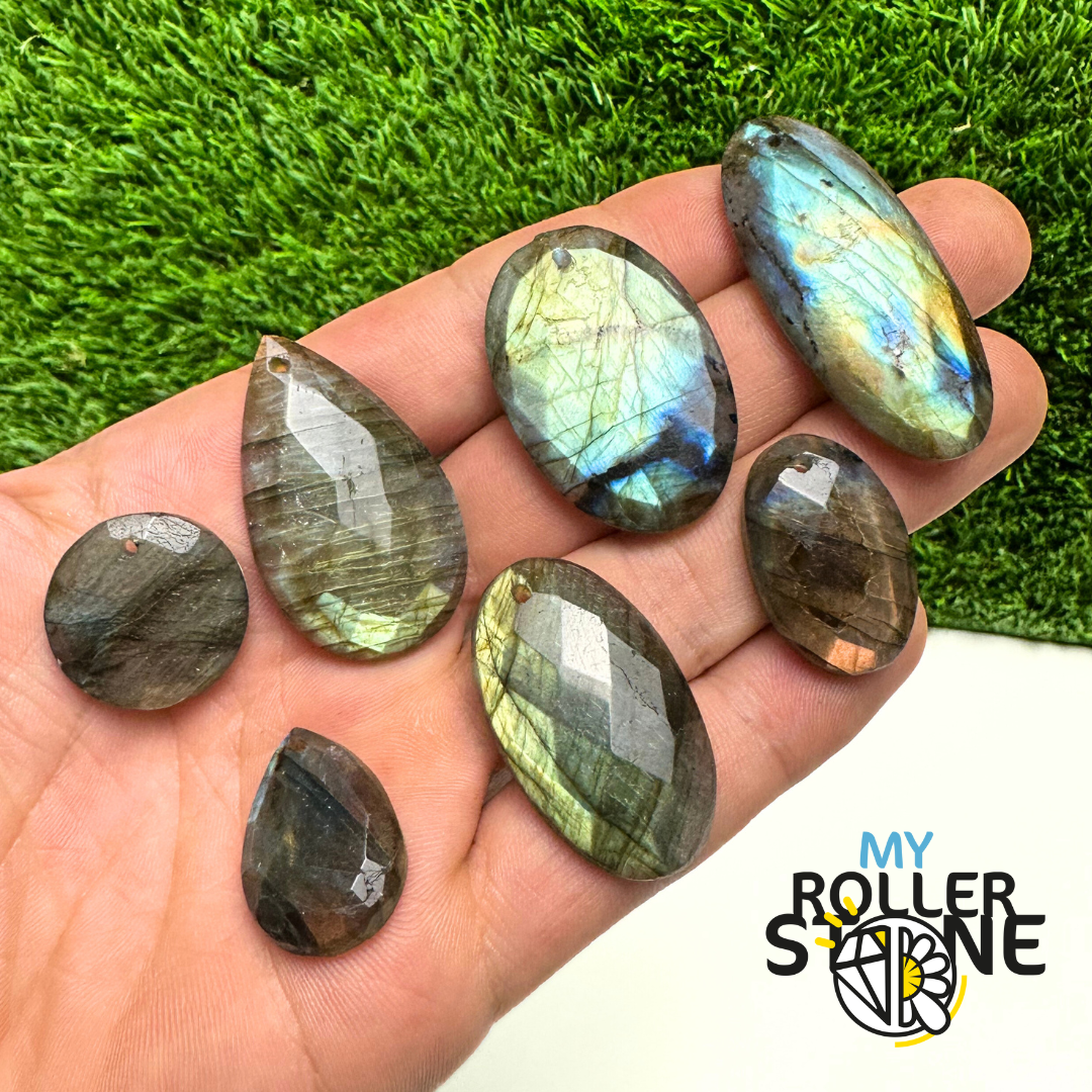 Pendentifs Labradorite forme Libre Facettée