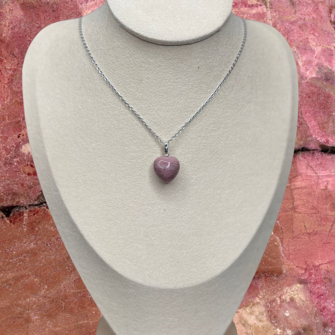Pendentifs pierre Coeur - Rhodonite - Breloques et pendentifs