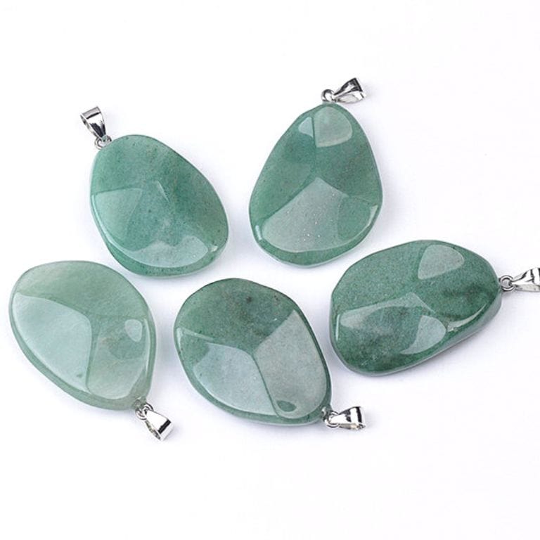 Pendentifs Pierres Ondulés Aventurine