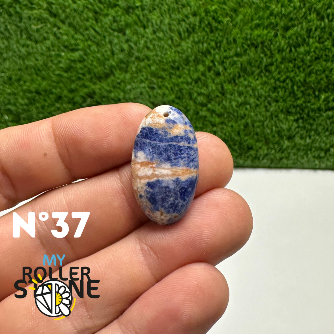Pendentifs Sodalite Orange Forme Libre 5A