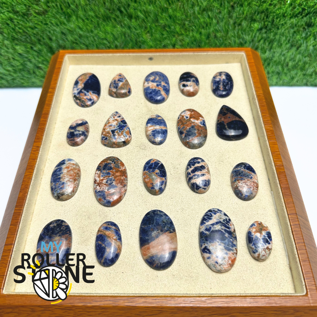 Pendentifs Sodalite Orange Forme Libre 