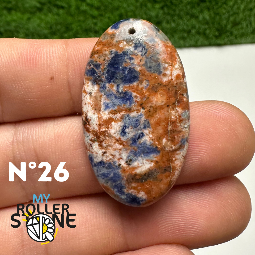 Pendentifs Sodalite Orange Forme Libre 5A