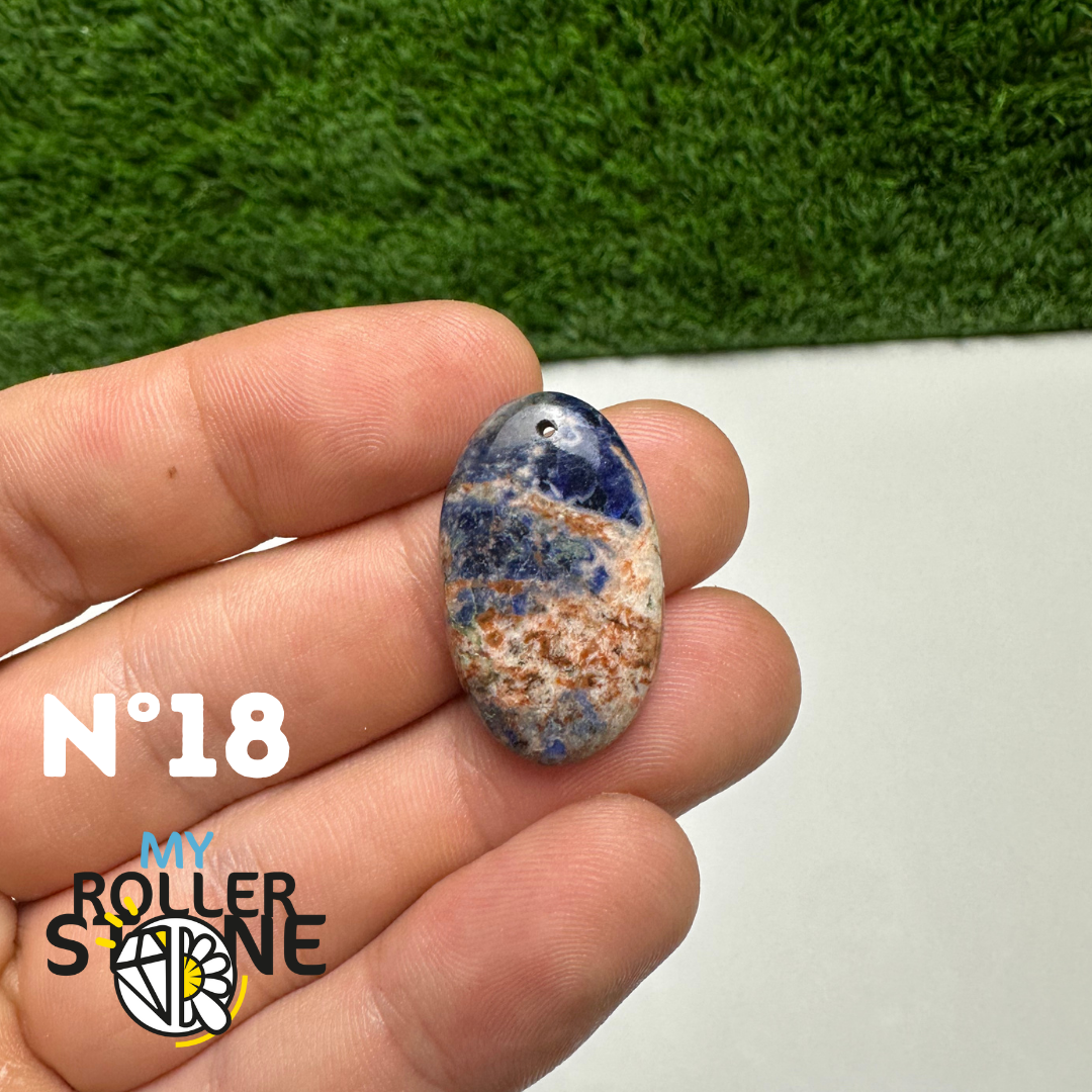 Pendentifs Sodalite Orange Forme Libre 5A