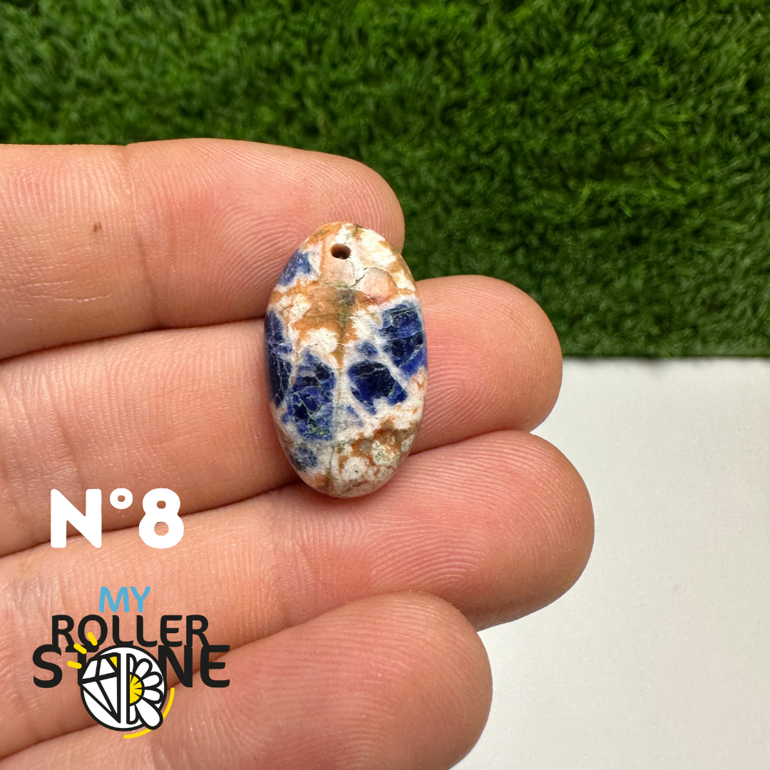 Pendentifs Sodalite Orange Forme Libre 5A