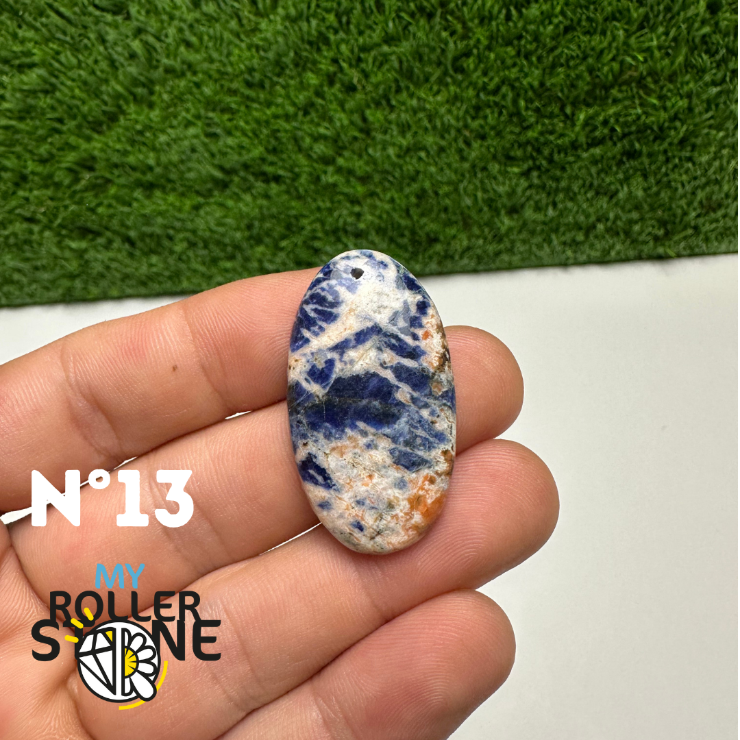 Pendentifs Sodalite Orange Forme Libre 5A