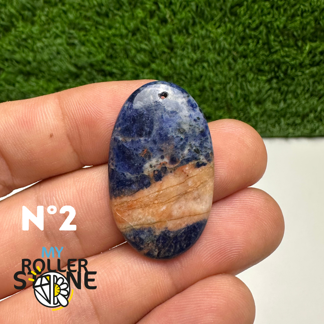 Pendentifs Sodalite Orange Forme Libre 5A
