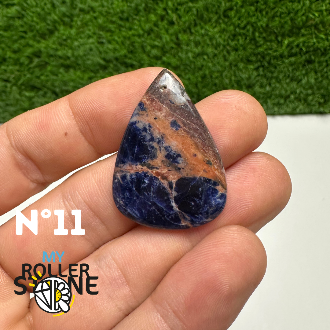 Pendentifs Sodalite Orange Forme Libre 5A