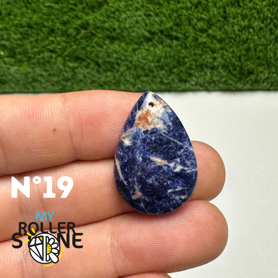 Pendentifs Sodalite Orange Forme Libre 5A