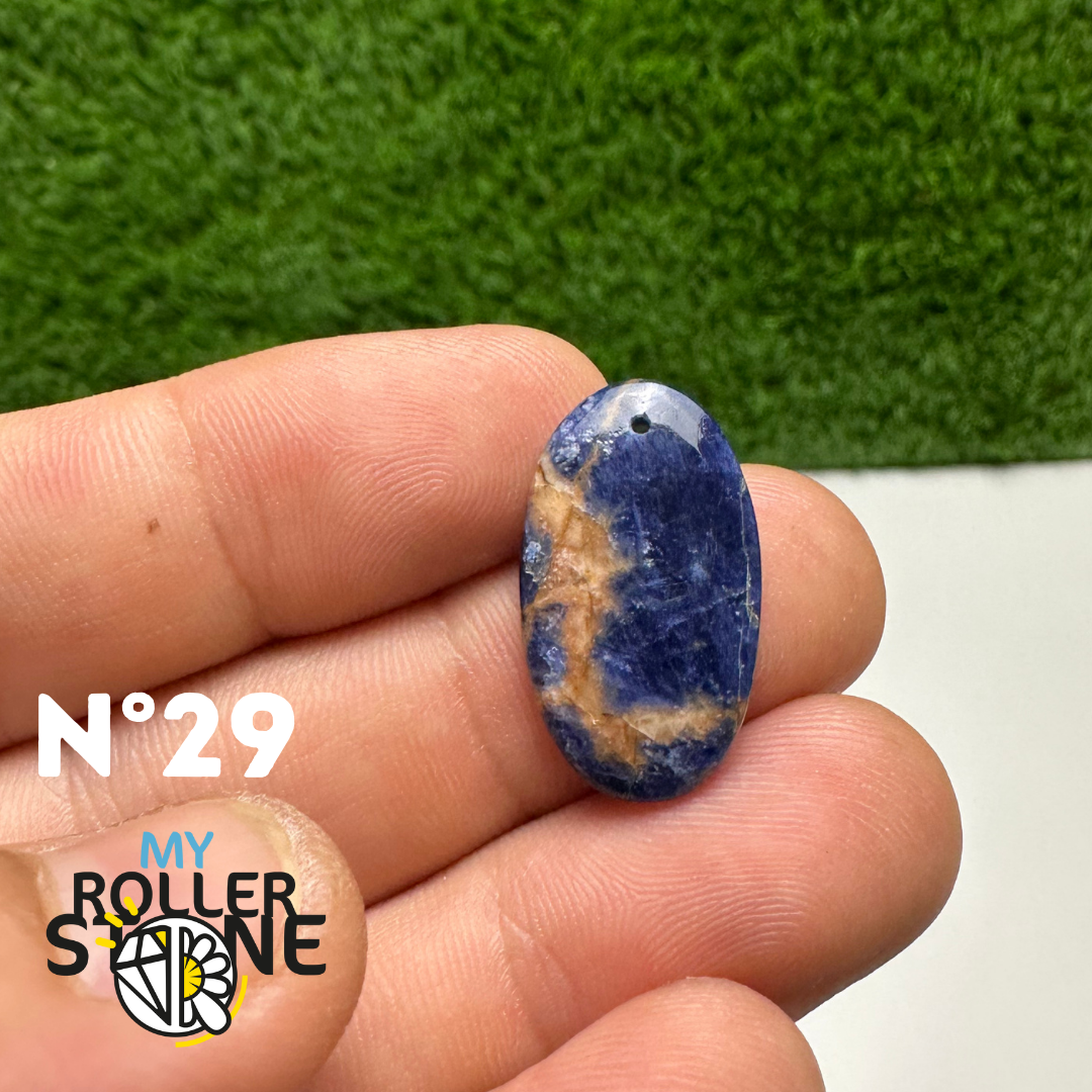 Pendentifs Sodalite Orange Forme Libre 5A
