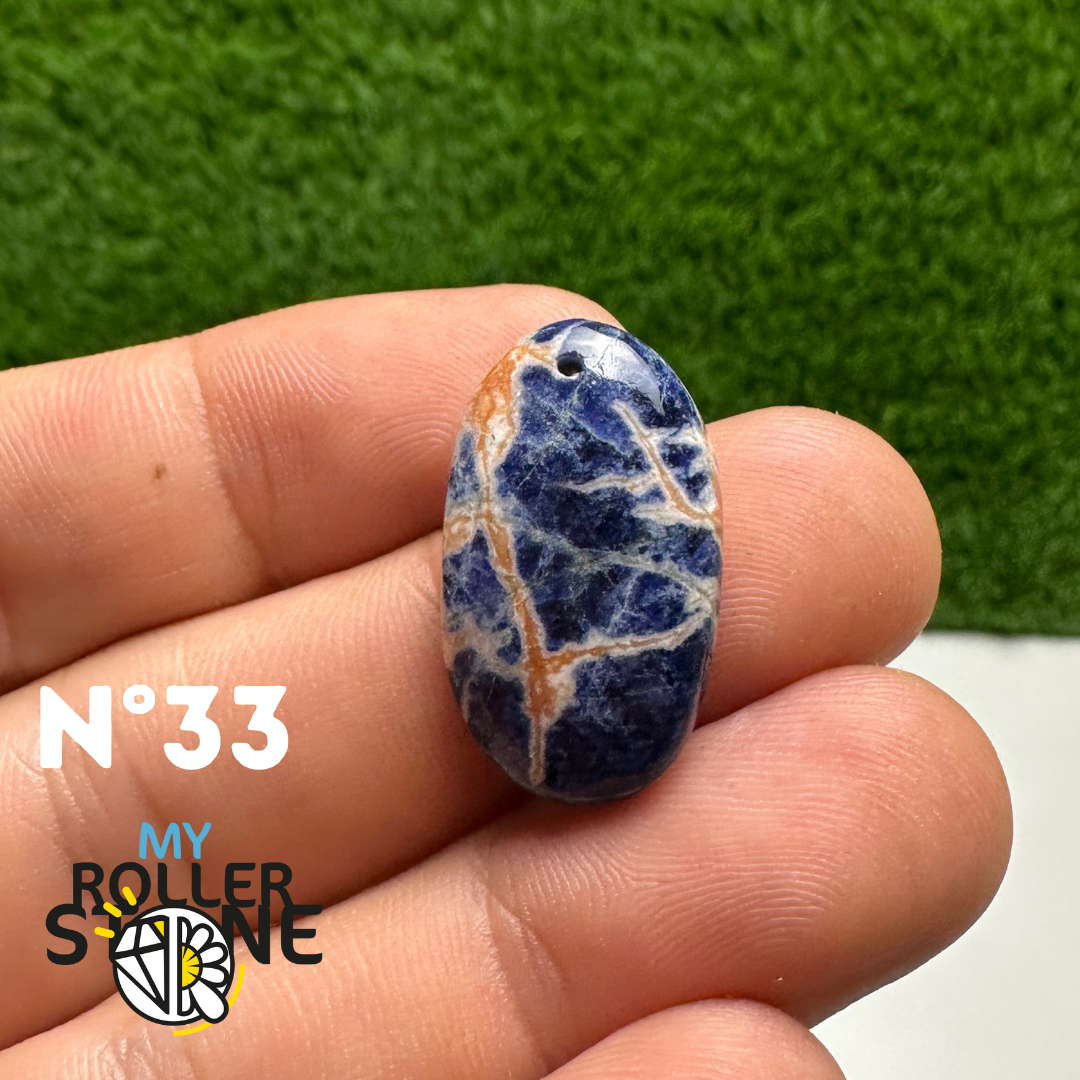 Pendentifs Sodalite Orange Forme Libre 5A