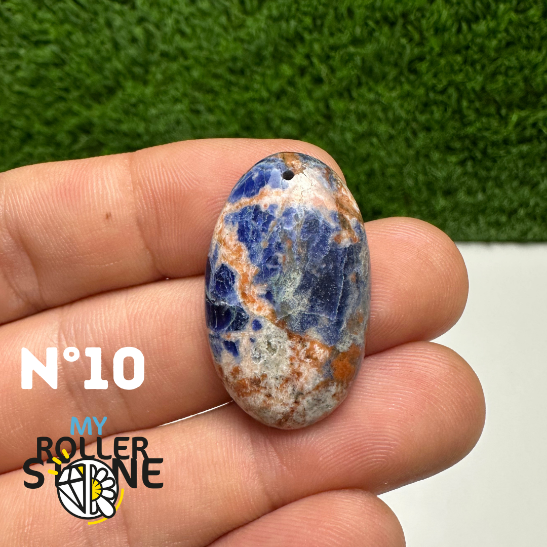 Pendentifs Sodalite Orange Forme Libre 5A