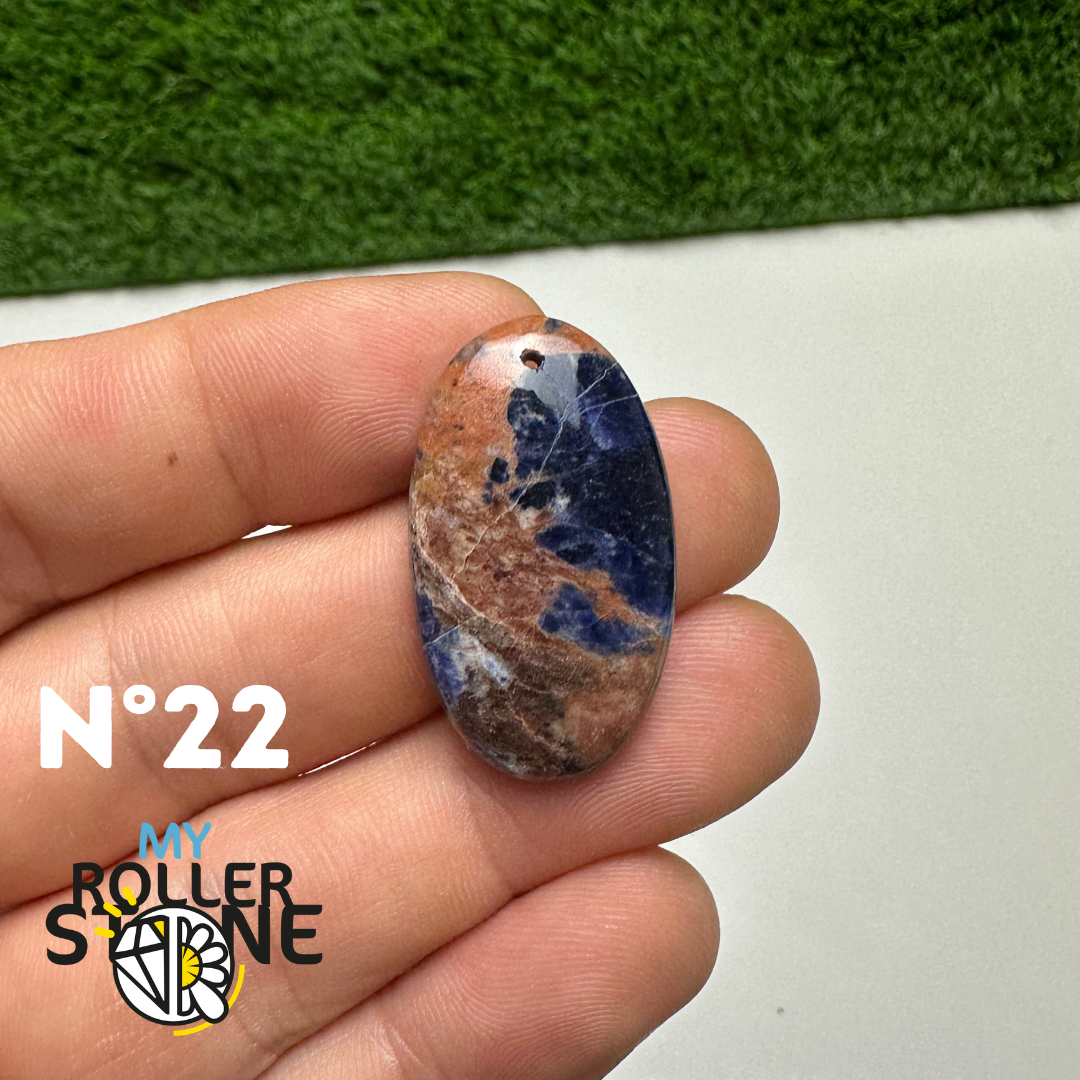 Pendentifs Sodalite Orange Forme Libre 5A