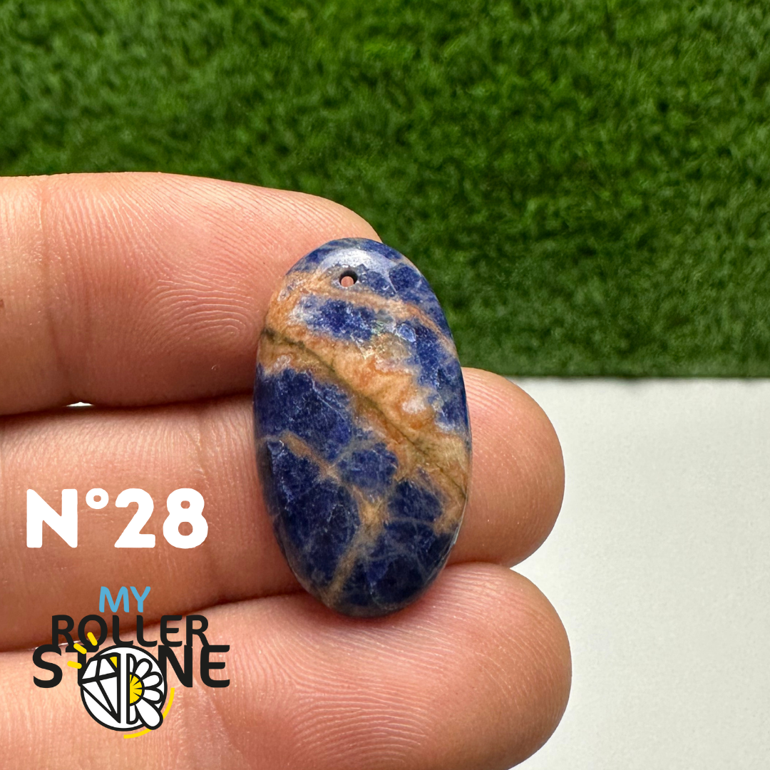 Pendentifs Sodalite Orange Forme Libre 5A
