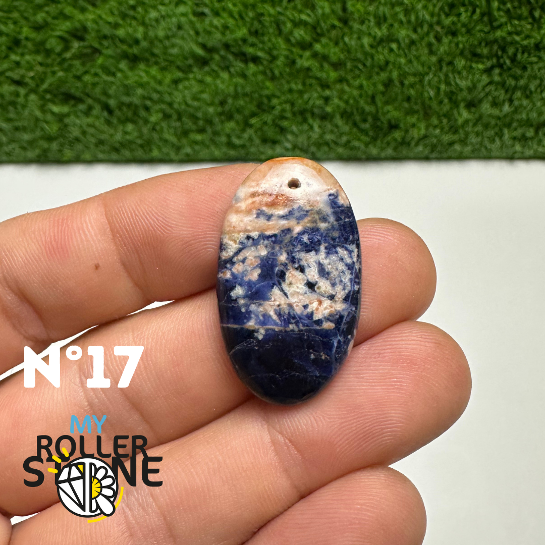 Pendentifs Sodalite Orange Forme Libre 5A