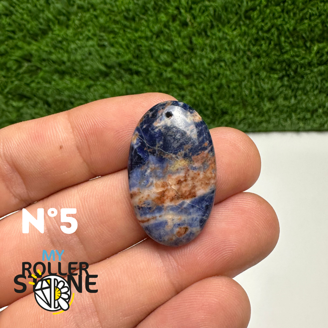 Pendentifs Sodalite Orange Forme Libre 5A