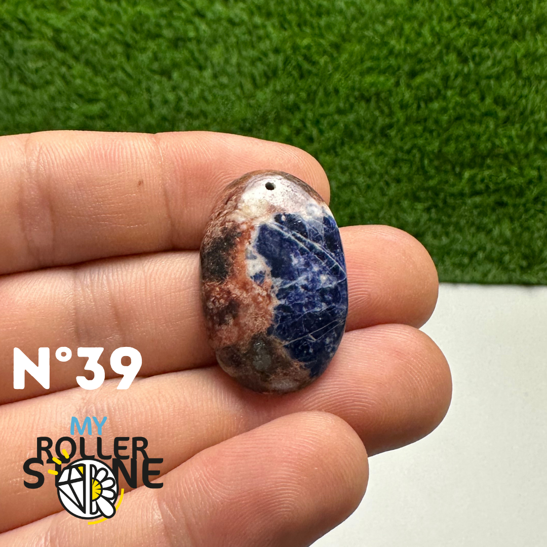 Pendentifs Sodalite Orange Forme Libre 5A