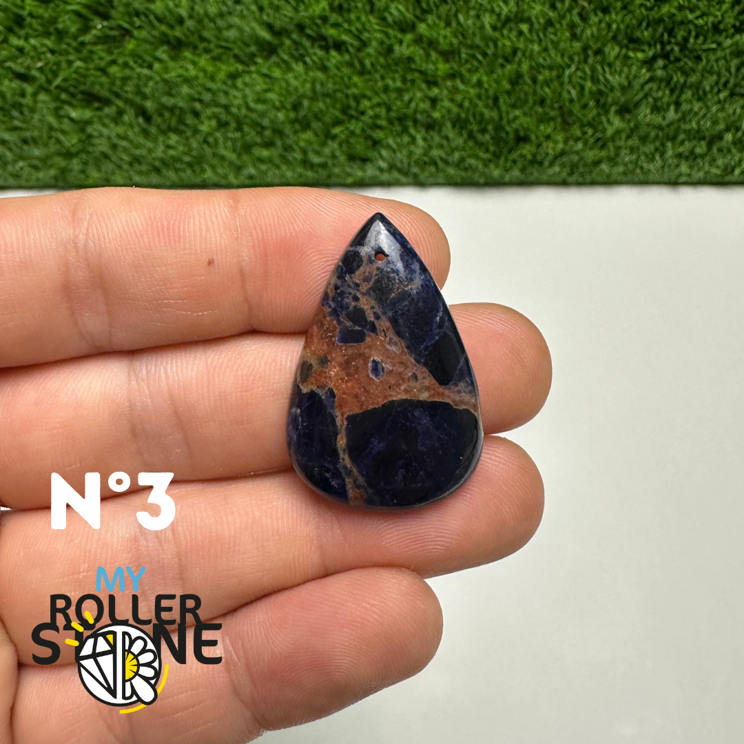 Pendentifs Sodalite Orange Forme Libre 5A