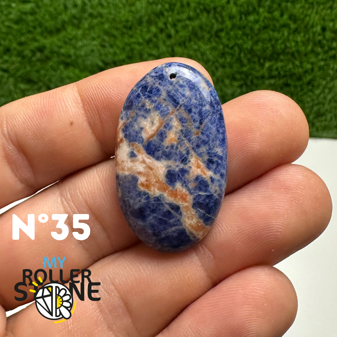 Pendentifs Sodalite Orange Forme Libre 5A