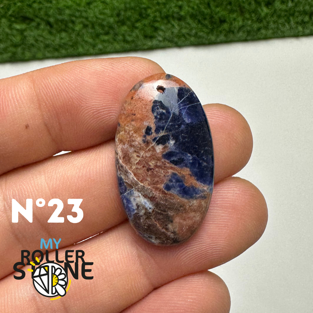Pendentifs Sodalite Orange Forme Libre 5A