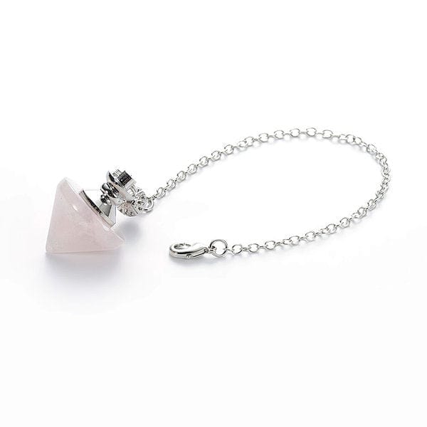 Pendule Cône Quartz Rose