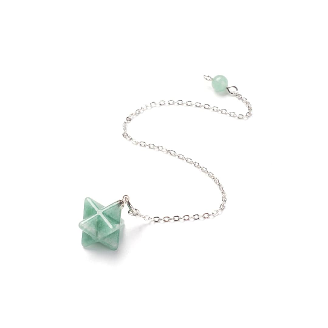 Pendule Divinatoire Merkaba Aventurine Verte