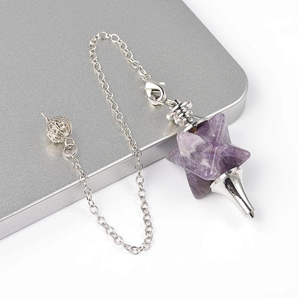 Pendule Merkaba - Améthyste - Breloques et pendentifs