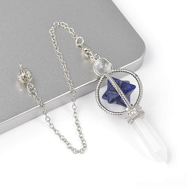 Pendule Merkaba original - Lapis lazuli - Breloques et pendentifs