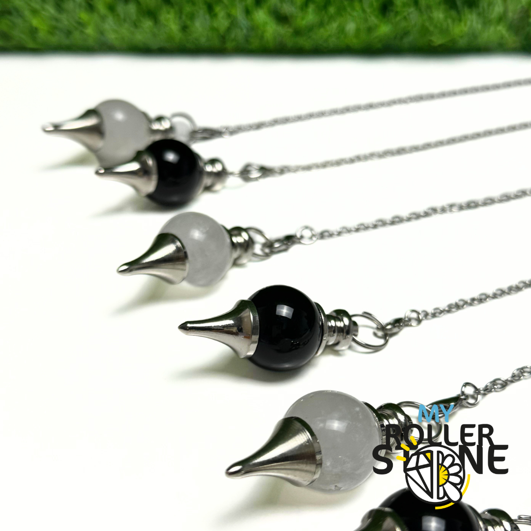 Pendule Obsidienne / Cristal de roche