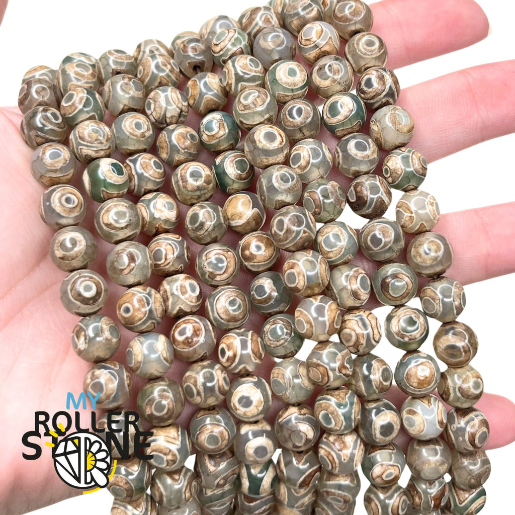 Lot De 50 Perles Intercalaires En Alliage Plaqué Argent Antique à Grand Trou Tibétain Pour La Fabrication De Bijoux, Bracelet, Collier, Trou : 4,7 Mm