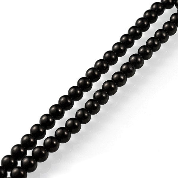 Perle ambre noire naturelle - Perles