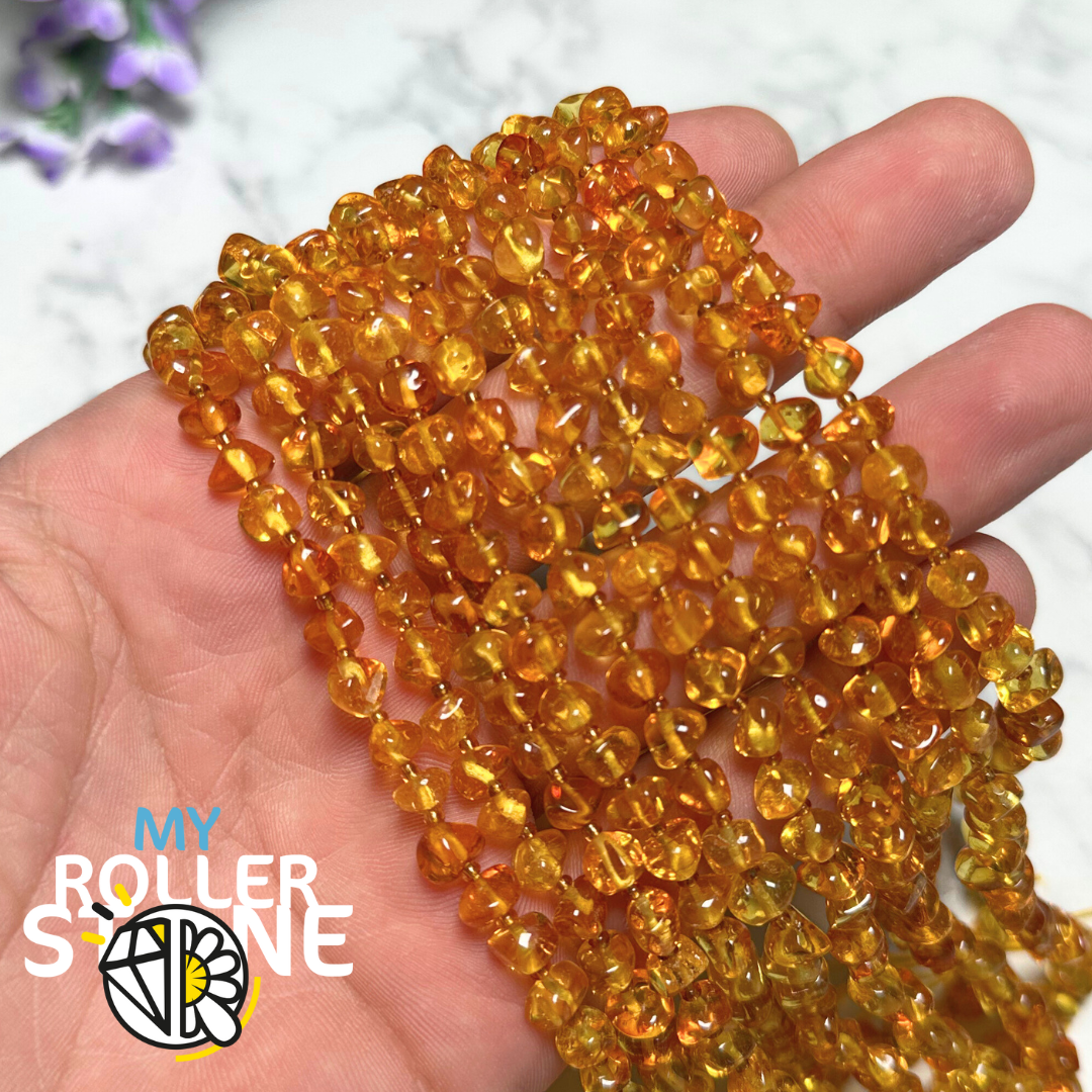 Perle Ambre pépite - Perles