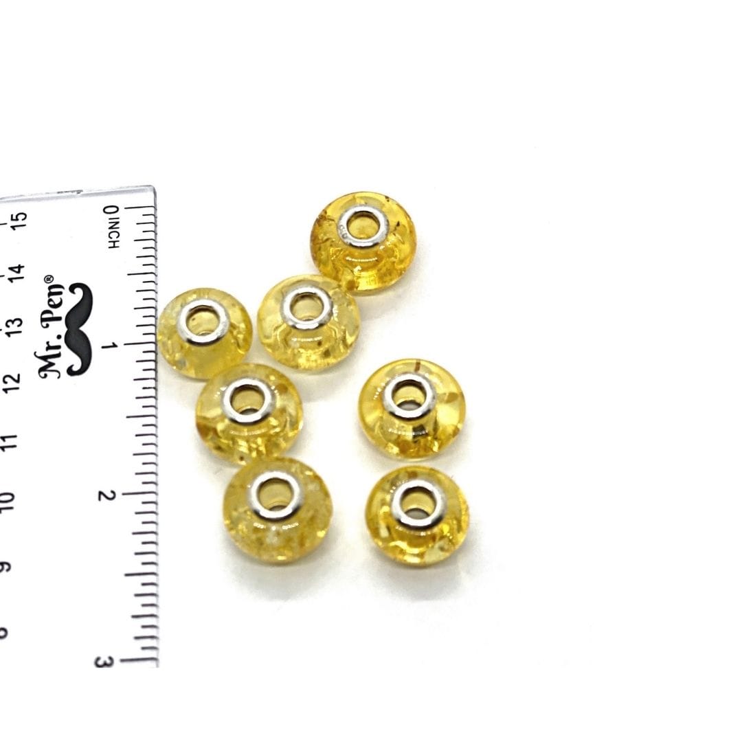 Perle Ambre trou large