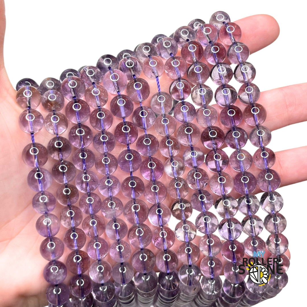 Perle Améthyste du Brésil 7A - 8 MM - Perles