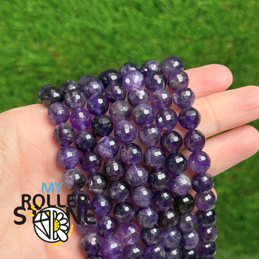 Perle Améthyste facettée 3A (6MM-8MM-10MM) - Perles