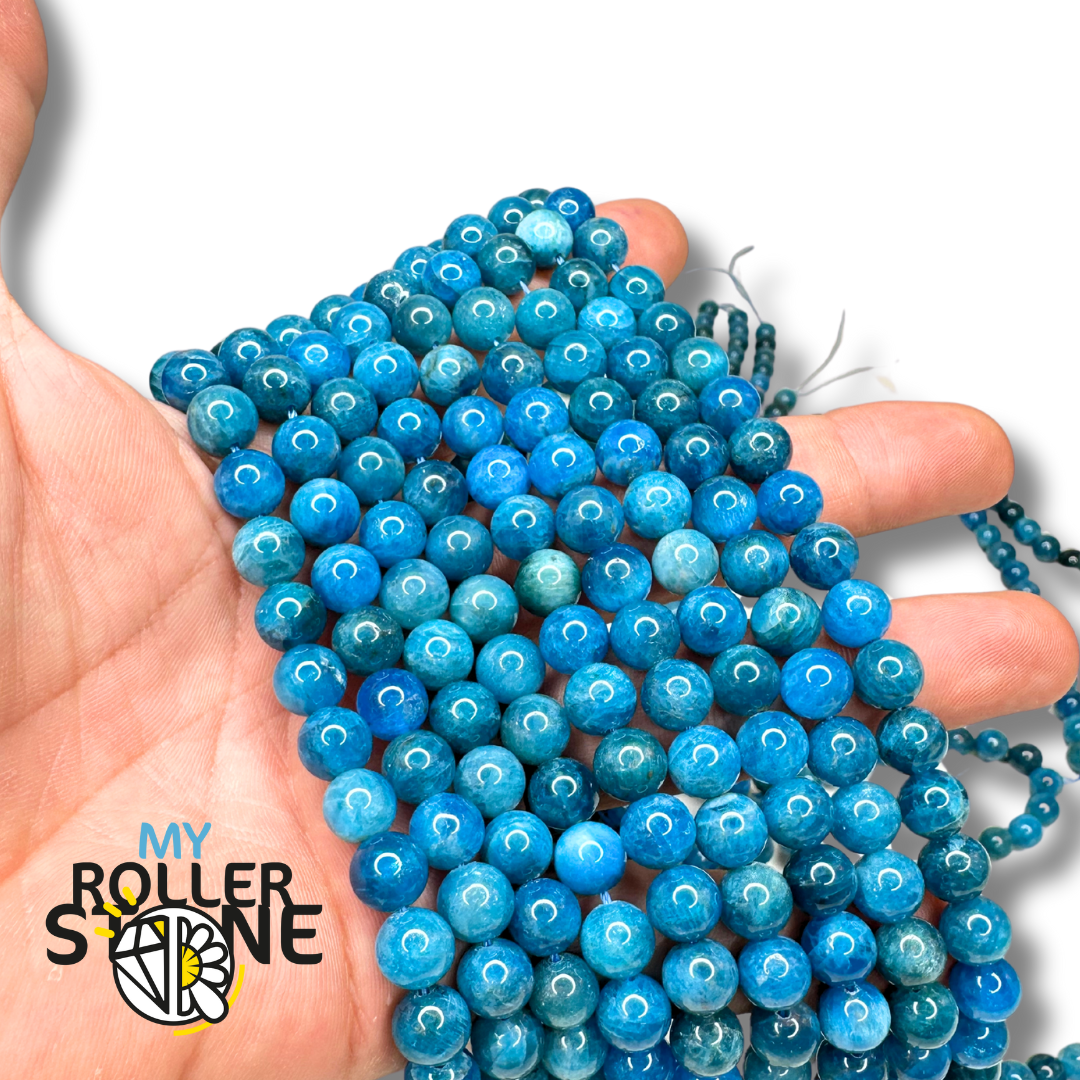 Perle Apatite bleue 5A - Perles